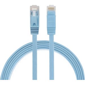 By Qubix internetkabel - 1 meter - cat 6 - Ultra dunne Flat Ethernet kabel - Netwerkkabel (1000Mbps) - Blauw - UTP kabel - RJ45 - UTP kabel