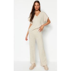 Trendyol Steenzachte Gebreide Broekset Met Textuur Twoaw24Au00042