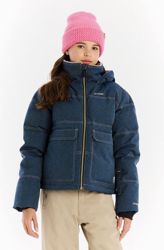 Protest Prtisabela - Skijas Meisjes - Winterjas - Skipasvak - Waterkolom 10K – Dark Sky Denim