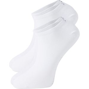 Tommy Hilfiger Sneaker Socks (2-pack) - heren enkelsokken katoen - wit - Maat: 43-46