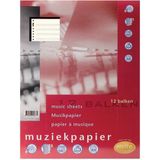 Multo Interieur muziekpapier A4- pak 50 vel - 80 gram - 23-gaats