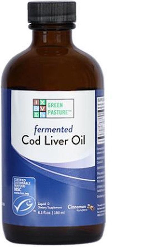 Green Pasture - Blue Ice™ Gefermenteerde Levertraan - Kaneel Smaak - 180 ml