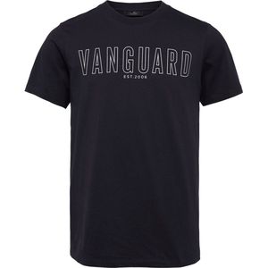 Vanguard - Jersey T-Shirt Donkerblauw - Heren - Maat XL - Modern-fit