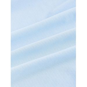 Mesh Crop Top Dames Strapless Zomertop met Golfzoom en Split