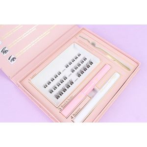 Hollywood Eyes Cosmetics D.I.Y Lashextension Kit BeverlyHills Princess Cluster Lashes - Nep wimpers