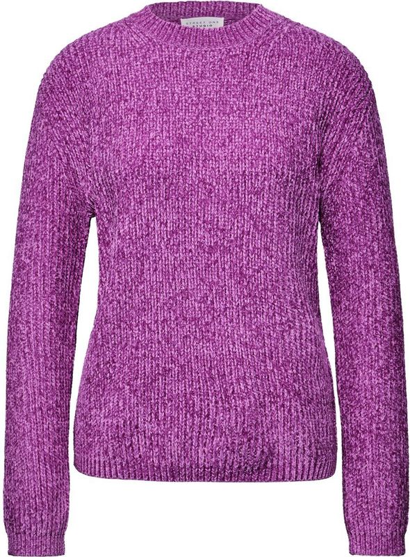 Street One Studio Dames Chenille trui in Pink, in size: 34