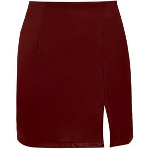 Bovista Leren Rok - Broek - Legging - Dames - Jurk - Latex - Bordeauxrood - Maat XL
