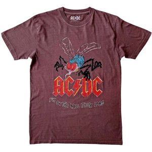 AC/DC - Fly On The Wall Tour Heren T-shirt - 2XL - Rood