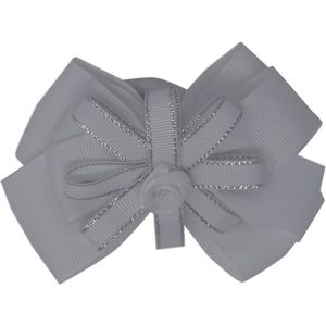 Jessidress Meisjes Haar Elastieken met elegante Haarstrikje - Wit