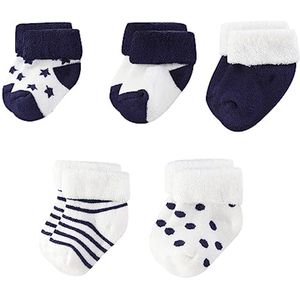 Warme Katoenen Baby Sokken 5 Pack voor 0-12 maanden