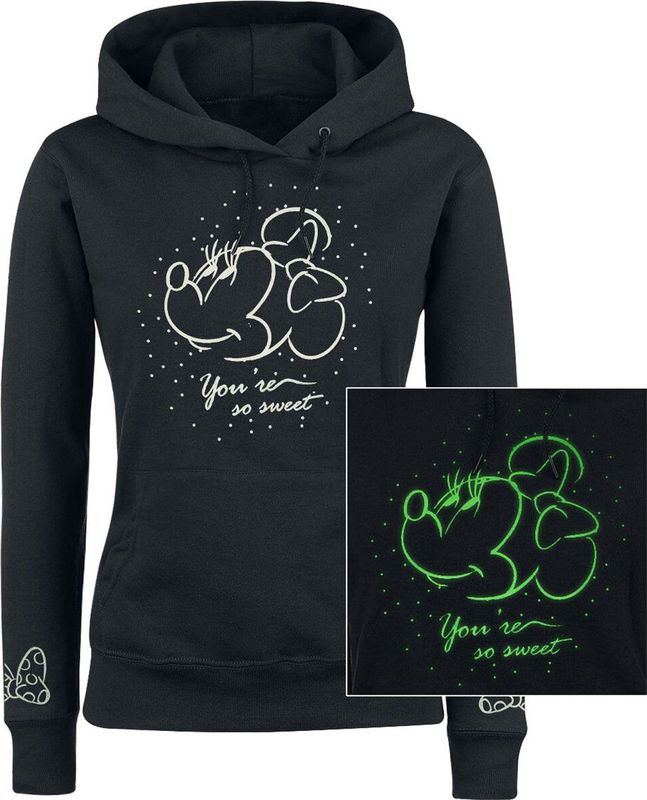 Disney - Mickey & Minnie Mouse - Trui met Capuchon - Zwart - So Sweet