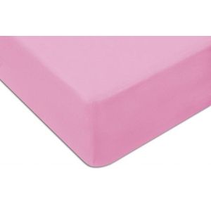 Lotte & Julius hoeslaken 80x180cm jersey roze