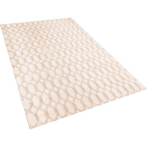 CIZRE - Laagpolig vloerkleed - Beige - 160 x 230 cm - Viscose