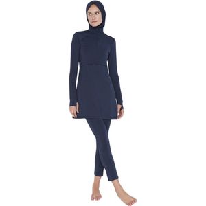 Trendyol Zwarte Surf-Hand-Over Hijab Boerkini Met Lange Mouwen En 4-Delige Badpakset Tctss22Cf0012