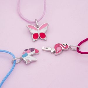 Engelsrufer Kinder Armband Schmetterling Edelstahl mit Emaille und Nylon