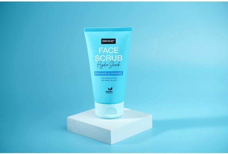 Sence Gezichtsscrub Alle Huidtypes Hydro Shock - 6 x 150 ml - Voordeelverpakking