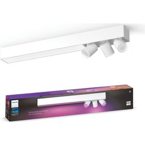 Philips Hue Centris opbouwspot - wit en gekleurd licht - 3-spots - wit - rechthoekig