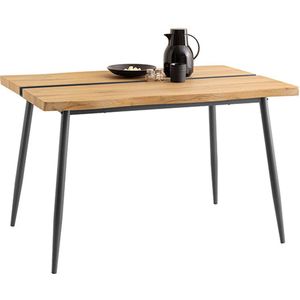Multifunctionele tafel - eettafel - salontafel - duurzaam MDF & metaal - 120 cm x 75 cm x 78cm - stijlvol en stabiel ontwerp