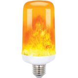 VITO LED Vlam-Effect Lamp E27 - 5W (vervangt 25W) - 250lm - 1400K Amber - 230V - Realistisch Vlamlicht