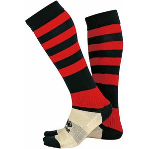 Errea - Zone - Sportsokken - Zwart/Rood - Kniehoog