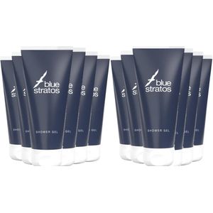 Blue Stratos Douchegel - Voordeelverpakking 12 x 200 ml