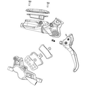 Sram Maven Base A1 Zuigerkit Zilver