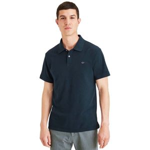Dockers Rib Collar Korte Mouw Poloshirt Blauw L Man