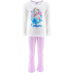 Disney Frozen Pyjama - Katoen - One with Nature - Off white/Lila - Maat 110