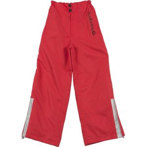 Ducksday - regenbroek voor kinderen -  unisex - Rood - 12 jaar - ademend - reflectoren