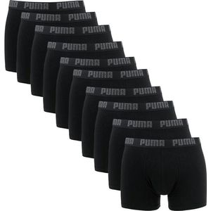 PUMA Basic Boxer 10-pack Solid Black - Maat XXL
