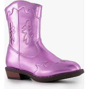 Blue Box meisjes cowboy western boots paars metallic - Maat 33