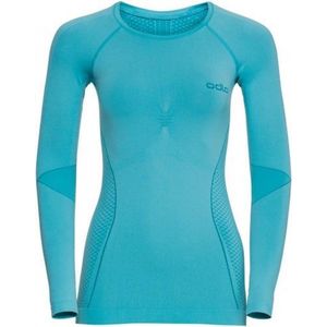 Odlo thermoshirt - long sleeve/ crew neck - dames - blue radiant - XS