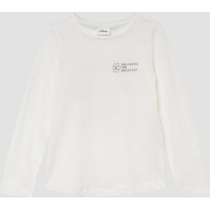 s.Oliver - T-Shirt - Zacht Katoenen Jersey - Glitterprintdetail