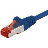 CAT6 S/FTP (PIMF) patchkabel / internetkabel 25 meter blauw - netwerkkabel