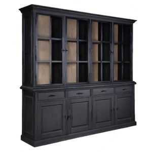 Corlay Vitrinekast Metaal met 2x4 Deuren en 4 Laden – Ashford & Co