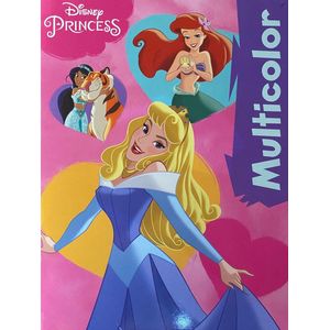 Disney Princess Kleurboek - Doornroosje, Ariel, Jasmine, Rajah - 32 Pagina's - Inclusief 17 Kleurplaten & 17 Voorbeelden - Voor Kinderen - Creatief Knutselen - Uitermate Geschikt voor Kleurpotloden & Wasco