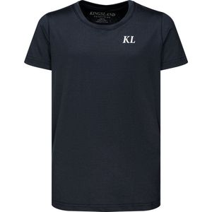Kingsland Shirt Round Neck Kids Donkerblauw - Donkerblauw - 110-116