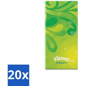Kleenex – Balsam – Zakdoekjes – 8 stuks per verpakking - Bulkverpakking - 20 stuks