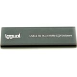 Iggual - IGG317020 - Harddisk Behuizing - Zwart - Voor M.2-opslagapparaten - Tot 2 TB