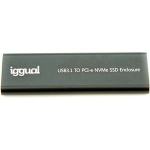 Iggual - IGG317020 - Harddisk Behuizing - Zwart - Voor M.2-opslagapparaten - Tot 2 TB