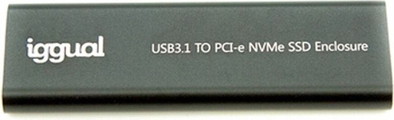 Iggual - IGG317020 - Harddisk Behuizing - Zwart - Voor M.2-opslagapparaten - Tot 2 TB