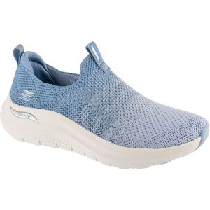 Skechers - ARCH FIT 2.0 - Slip-on Sneakers - Lichtblauw - Textiel