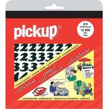 Pickup plakcijfers boekje CooperBlack zwart - 15 mm