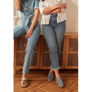 LolaLiza Rechte jeans met hoge taille - Dnm - Bleu Clair - Maat 40