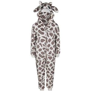 Meisjes Luipaard Onesie Jumpsuit Leuke Nachtkleding voor Kinderen 5-13 Jaar
