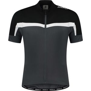 Rogelli Course Fietsshirt - Korte Mouwen - Heren - Zwart, Grijs, Wit - Maat L