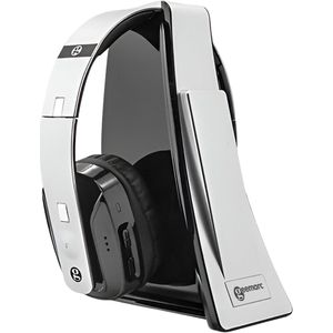 Geemarc, Hoofdtelefoon Opvouwbare Senior Versterker met groot bereik, Zilveren