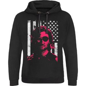 Escape From New York Hoodie/trui -S- Plissken Stars And Stripes Zwart