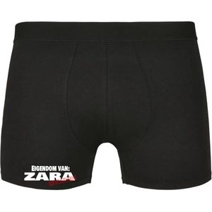 Eigendom van Zara , Afblijven! Heren Boxershort - Relatie - Vriend - Onderbroek