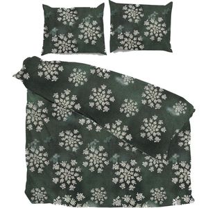 Zo! Home Bassett - Dekbedovertrek - Lits-jumeaux - 240x200/220 cm - Green